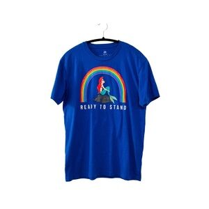 Disney Princess Royal Blue Rainbow Graphic Tee